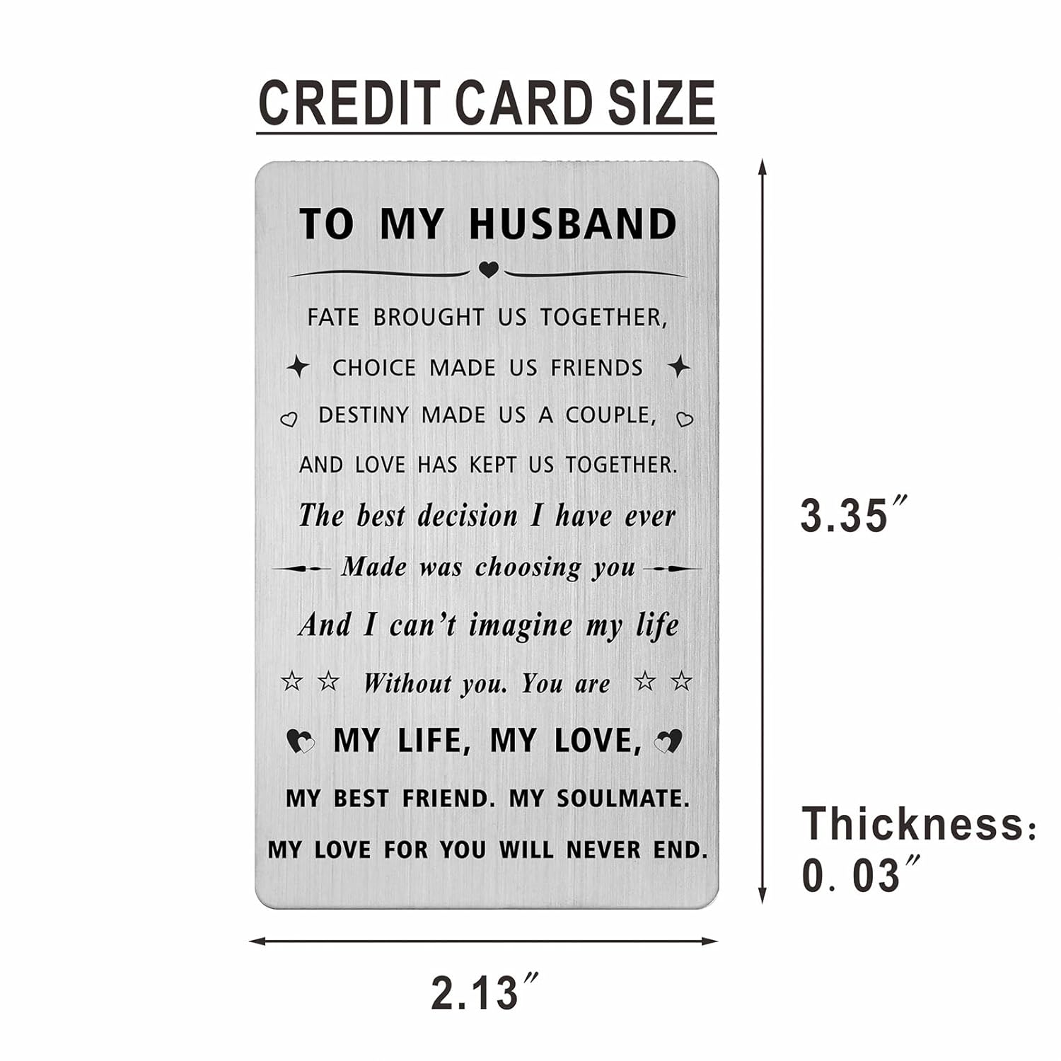Husband Valentines Day Card From Wife, Personalized I Love My Husband Birthday Gift Ideas, Mens Fathers Day Anniversary Card For Him