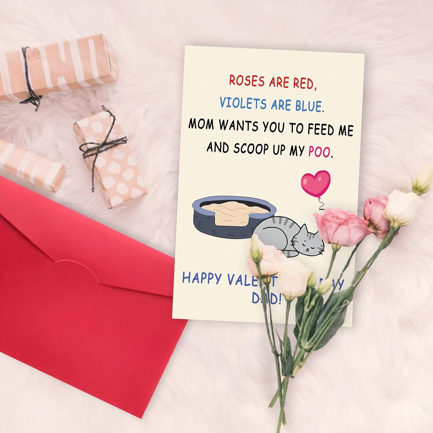 Funny Cat Valentines Day Gifts For Cat Dad?Cute Cat Valentines Day Cards, Cat Valentines Gifts For Husband, Cat Vday Cards