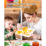 Washable Finger Paint Set, 12 Colors Toddler Paint Set(16.9 Oz), Non-Toxic Paint For Hand And Feet, Mess Free Finger Painting Art Supplies For Kids, Preschool Learning Gifts, Tempera Paint In Bulk For Art, Craft, Diy