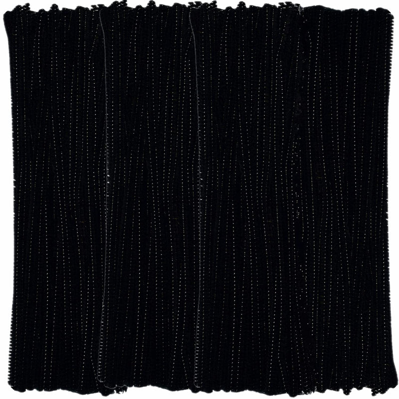 Pipe Cleaners Black Chenille Stems(400 Pack) For Crafts Art Creative Decoratio