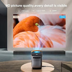 5G WiFi Bluetooth Projector, 1080P, 15000L, 4D Keystone, Zoom, Dust-Proof