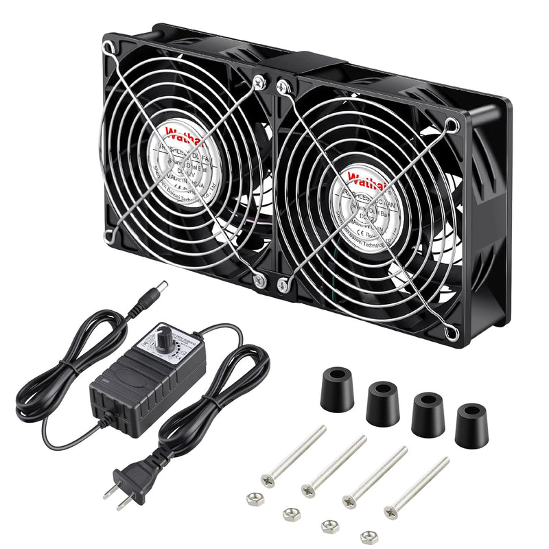 120Mm 240Mm X 38Mm Computer Fan With Ac Plug, Powerful Big Airflow Variable Sp