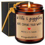 Funny Baby Shower Candle, New Parents Gifts For Couples, Unique Mom And Dad Gifts For New Parents, Expecting Mom To Be - Valentines Day, Boy Baby Announcement, Congratulations Pregnancy Couple