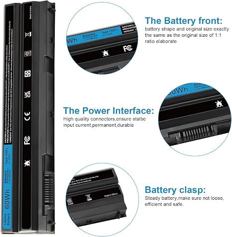 Dell T54FJ M5Y0X Laptop Battery Latitude E6420 E6520 E6530 E5420 E5520