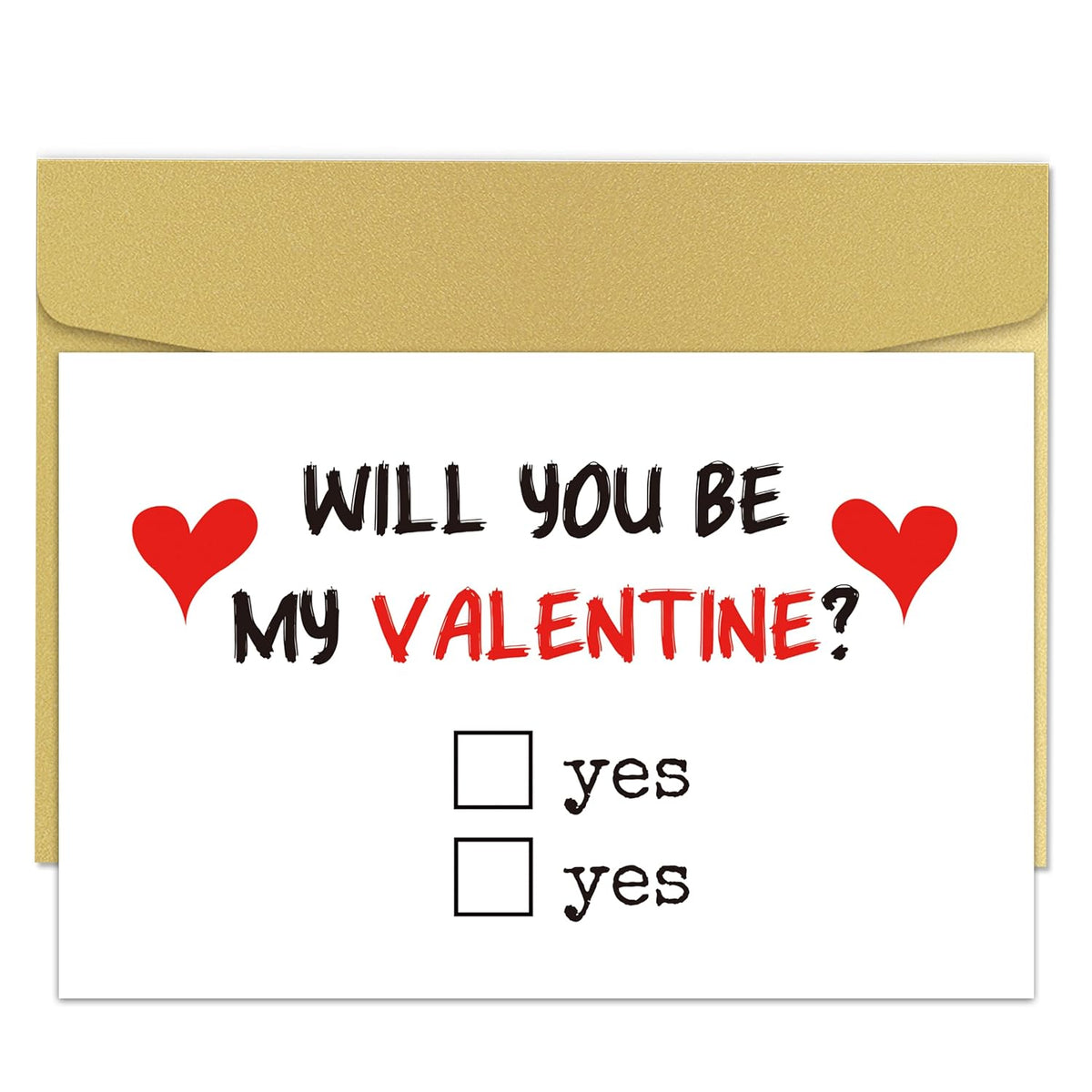 Funny Valentine'S Day Card Gift For Him Her, Naughty Valentines Day Card For Wife Husband, Will You Be My Valentine Card, Yes Or Yes