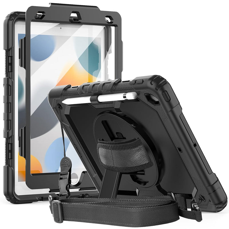 Ipad 9Th/8Th/7Th Generation Case With Screen Protector Pen Holder | Ipad Case