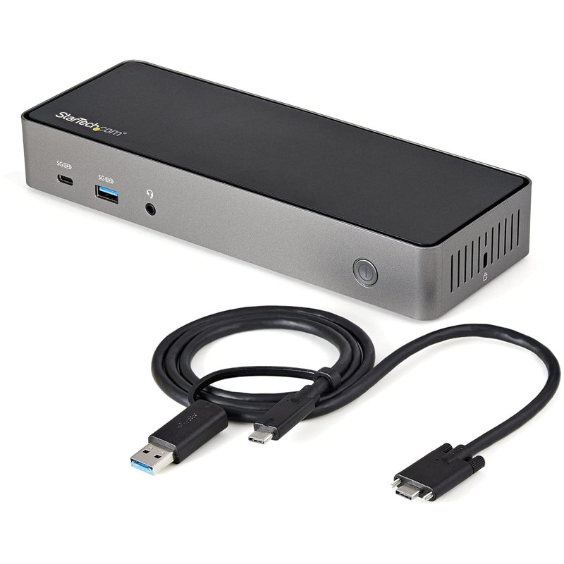 StarTech.com USB-C & USB-A Dock - Hybrid Universal Triple Monitor Laptop Docki