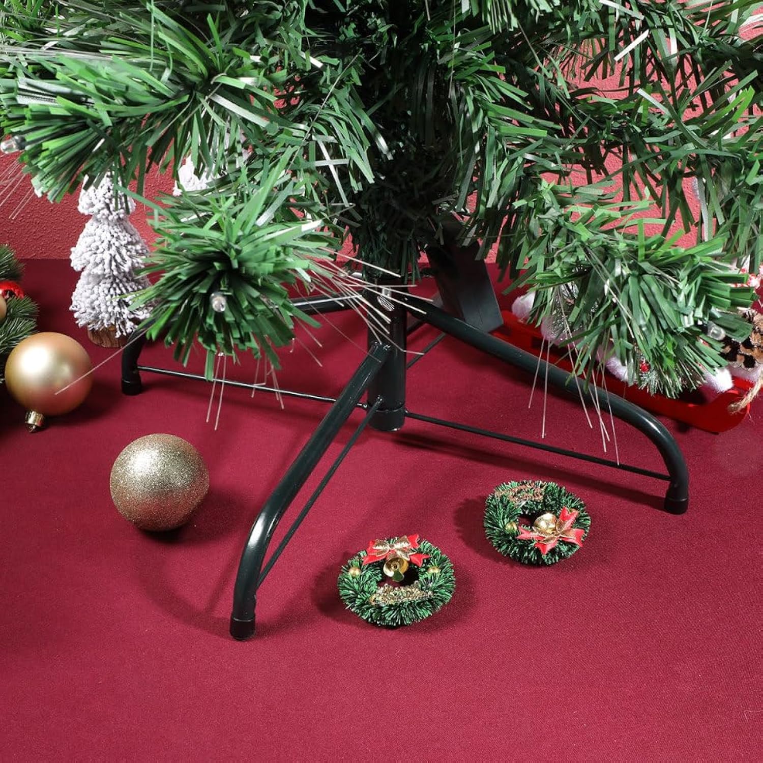 Christmas Tree Stand Christmas Tree Stand, Artificial Tree Holder Iron Metal Holder Base Bracket For Christmas Tree (40Cm)