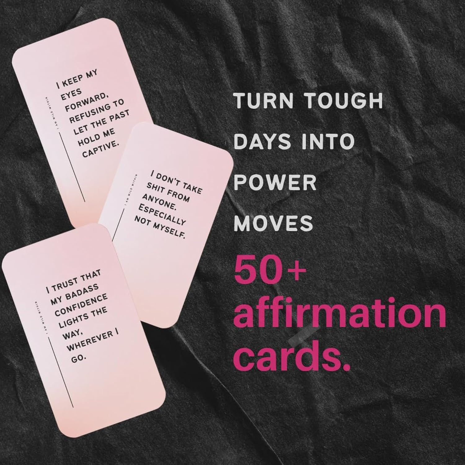 Wild Within Affirmation Cards For Women — 55 Empowering Daily Affirmations For Confidence, Self-Trust & Emotional Strength — Bold, Premium Card Deck For Life Transitions, Burnout & Growth