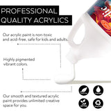 Acrylic Paint White Color (128 Oz/1 Gallon), Titanium White With Rich Pigment Non Toxic Paint For Kids Students Artists Painters