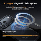 Magnetic Shockproof Phone Case for iPhone 18 Pro Max Black Protective Cover MagSafe Compatible Matte Finish Drop Protection