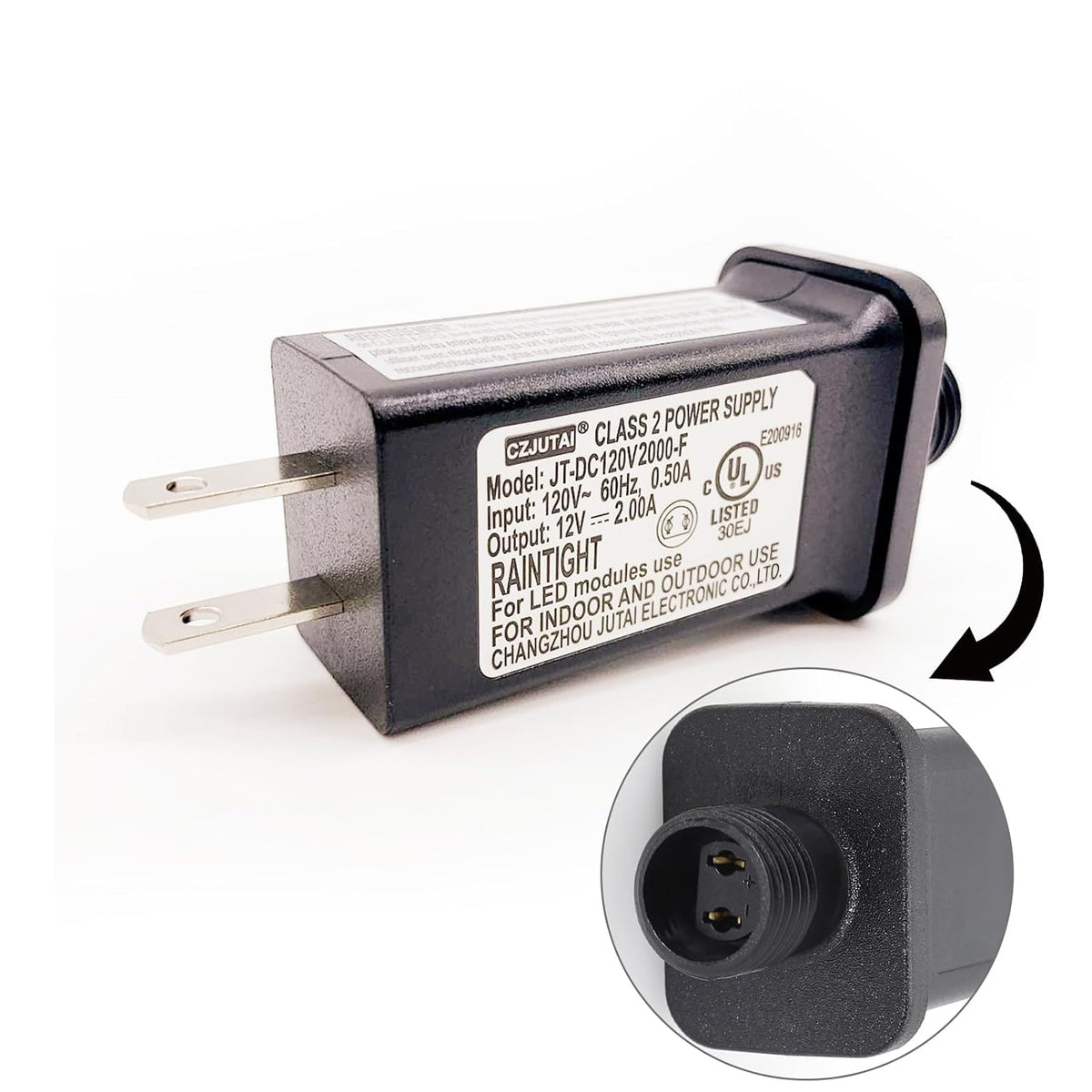 Premieradapter Power Supply For Czjutai Jt-Dc120V2000-F 12V24W /15W /12W /9W /7.2W /6W,For Christmas Lighting [X3S4]