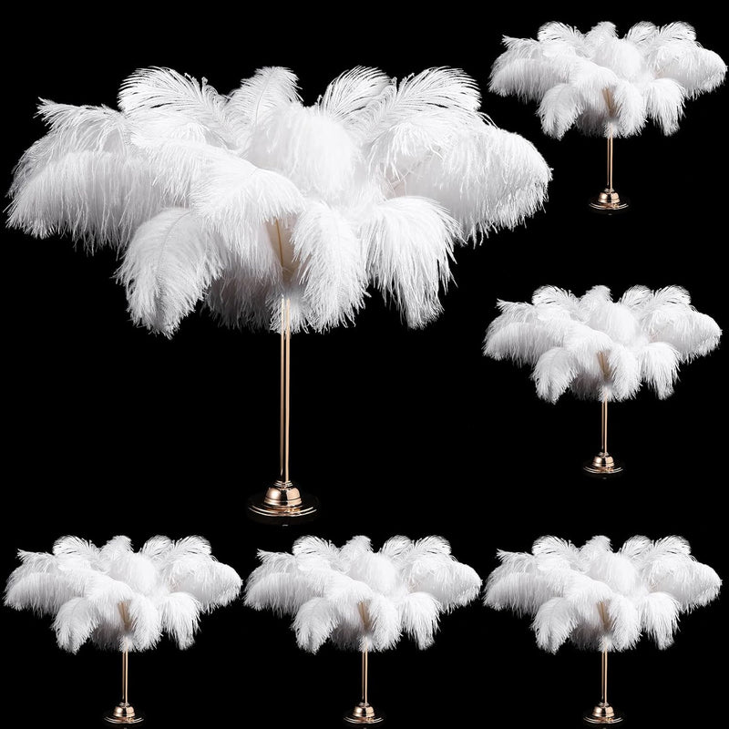 150 Pcs Ostrich Feathers Plumes Bulk 12-14 Inch (30-35 Cm) Natural Fea