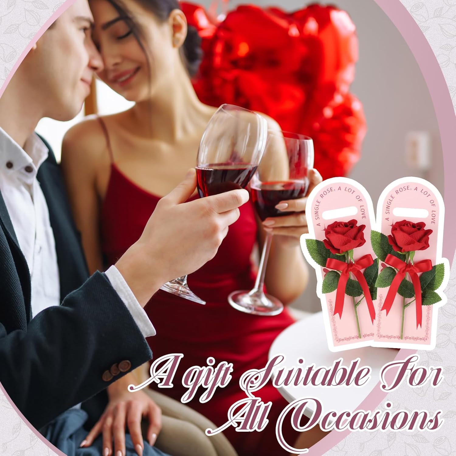 4 Sets Valentine'S Gift Artificial Single Rose Bouquet With Handheld Packaging Box High Simulation Long Stem Forever Single Rose Flower Romantic Gift For Mother'S Day Birthday Wedding(Red)