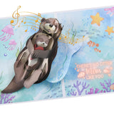 Otter Pop Up Mother'S Card For Mom, Lights & Music 3D Happy Mothers Day Card From Son Daughter, Cute Mother Day Greeting Card For Mother, There’S No Otter Mom Like You