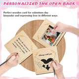 Funny Valentines Day Cards Wood Valentine Cards For Her Him Personalized Valentines Day Gifts For Girlfriend Boyfriend Husband Wife Puzzle Valentines Cards Valentine'S Day Cards With Envelope