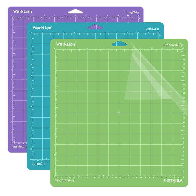 Cutting Mat 12X12 For Cricut: Cricut Explore One/Air/Air 2/Maker Gridded Adhes