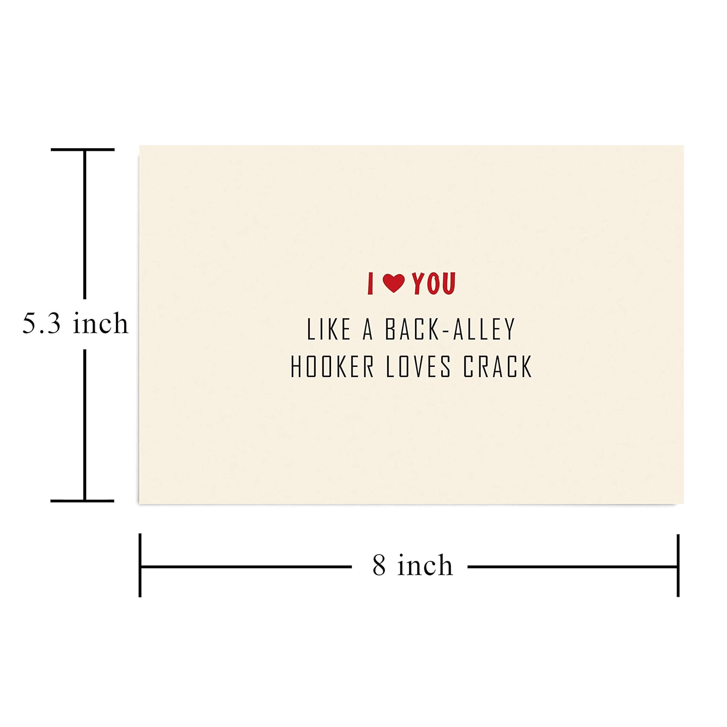 Valentines Day Card, Adult Funny Love Card, Rude Birthday Card For Boyfriend Husband