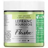 Flashe Bio-Based Acrylic And Vinyl Paint, 75Ml Recyclable Pot, Almond Green