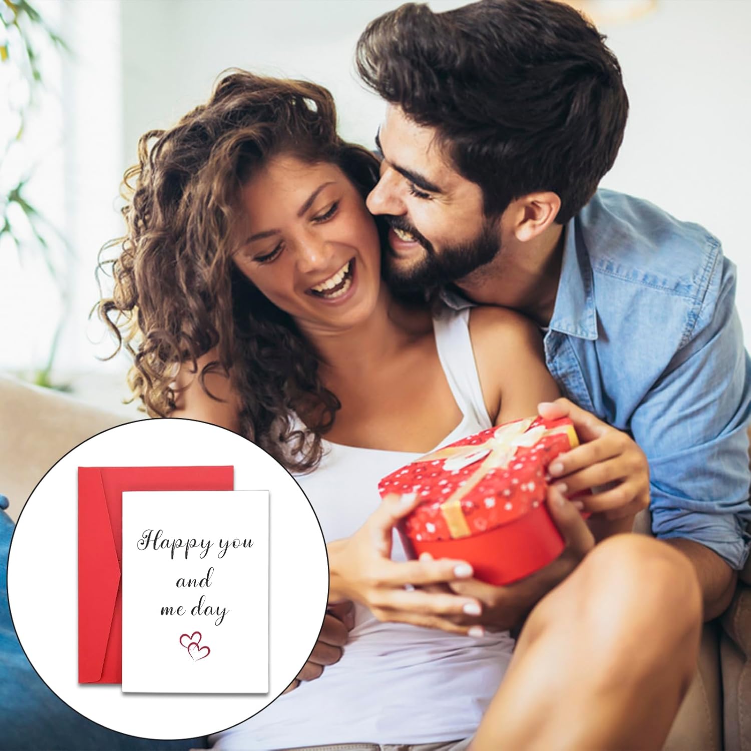 Valentines Day Card For Him Her, Anniversary Card For Women Men, Paper Anniversary Wedding Gifts For Husband Wife Card For Girlfriend Birthday Couple Gift National Boyfriend Day Sweetest Day Christmas