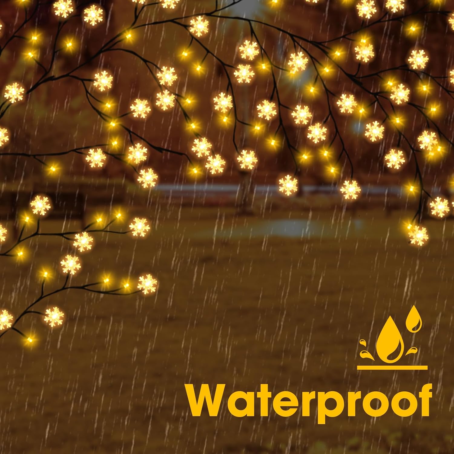 7.5 Ft Willow Vine Light Christmas Room Decor 144 Leds Artificial Plants Tree Branches Indoor Decorative With 8 Light Mo