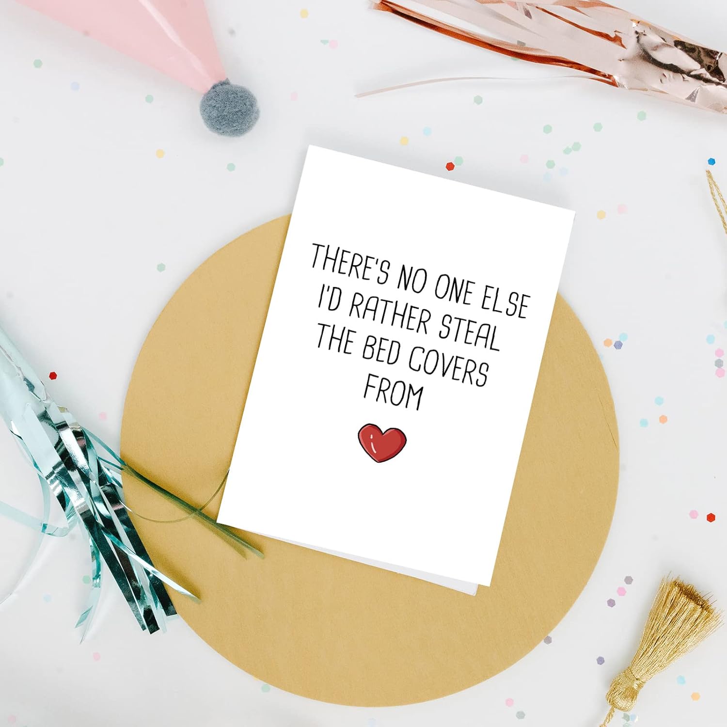 Funny Valentine'S Day Card For Him Her, Hilarious Anniversary Card For Husband Wife, Steal The Bed Covers Card