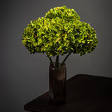 High Details Hydrangea Silk Flowers (About 225 Petals Each Flower), Artificial Hydrangea Flowers, Green Silk Hydrangea Flowers Pack Of 4 (Green)
