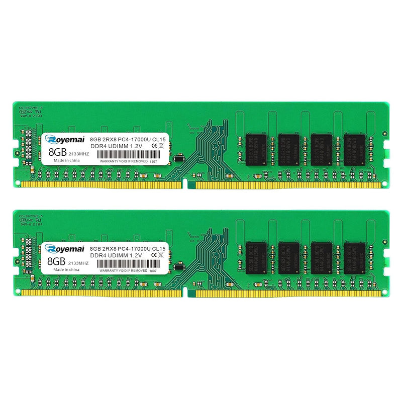 16Gb Ddr4 17000U Pc4 2133 2X8Gb Udimm, Ddr4-2133Mhz Pc4-17000 Cl15 2Rx8 1.2V N