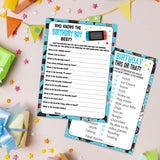 20 Birthday Game Cards - 2 Games, This Or That And Who Knows The Birthday Boy Best Party Activity