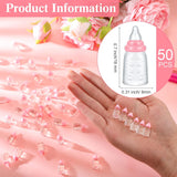 51 Pcs Baby Shower Games Include Greenery Bottle Hunt Sign Wooden Gift Sets And 50 Pcs Resin Bottle Shower Favor For Baby Shower Gender Reveal(Pink)