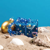 Ocean Birthday Wrapping Paper For Boys Girls Kids - Navy Blue Gift Wrap With Whales, Octopus, Seahorse And Happy Birthday On Galaxy Design For B-Day Baby Shower - 40×28 Inches, 4 Sheets