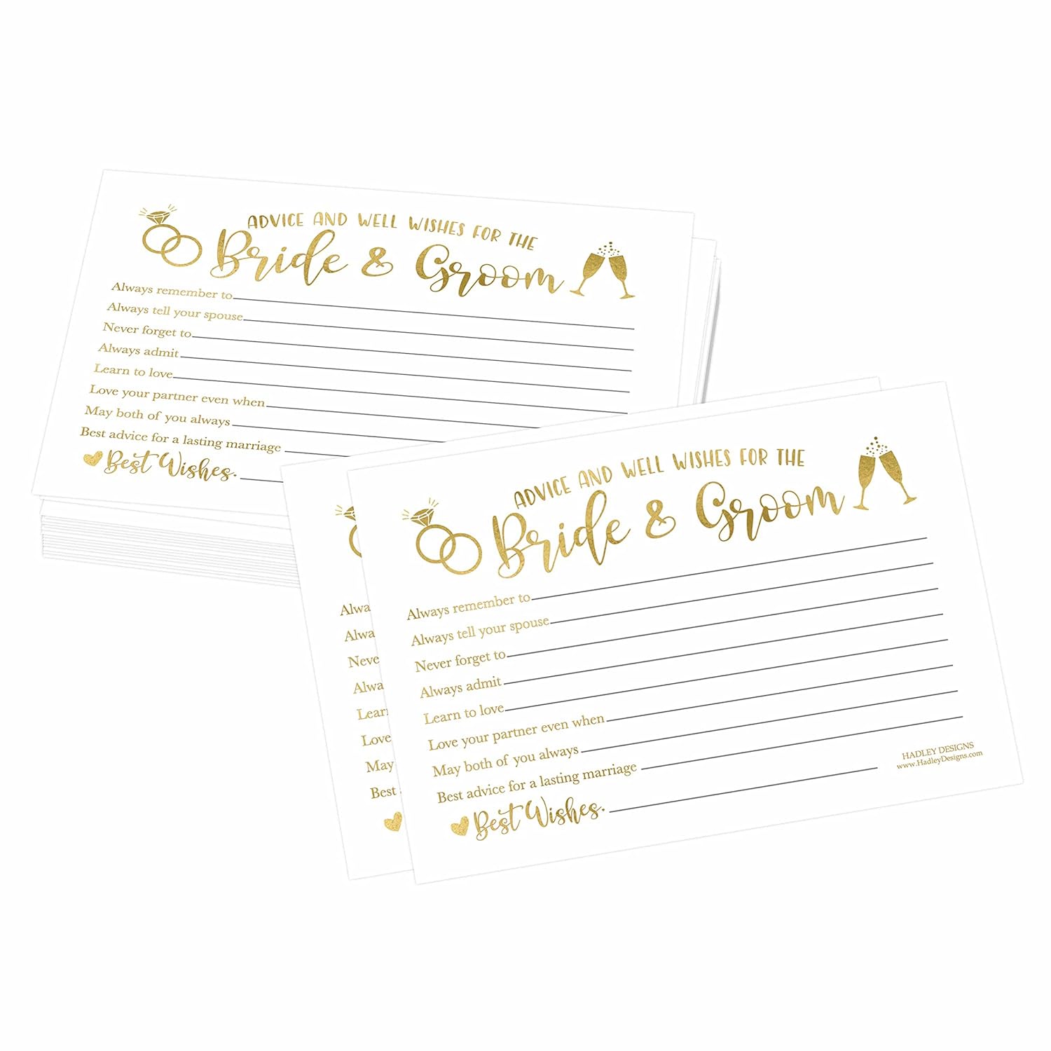 50 Advice For The Bride-Bridal Shower Games For Guests, Wedding Advice Cards For Bride And Groom, Wedding Games, Wedding Guest Book Alternative, Wedding Card Boxes For Reception