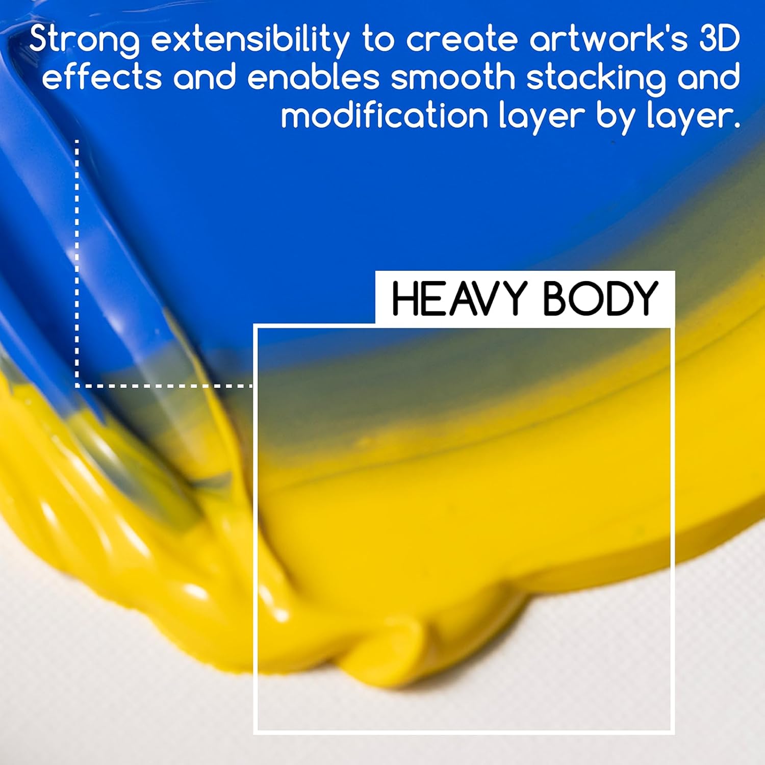 Titanium White Acrylic Paint: Pack Of 2 Heavy Body Acrylic Paints (100Ml/3.38Oz X 2 Tubes)