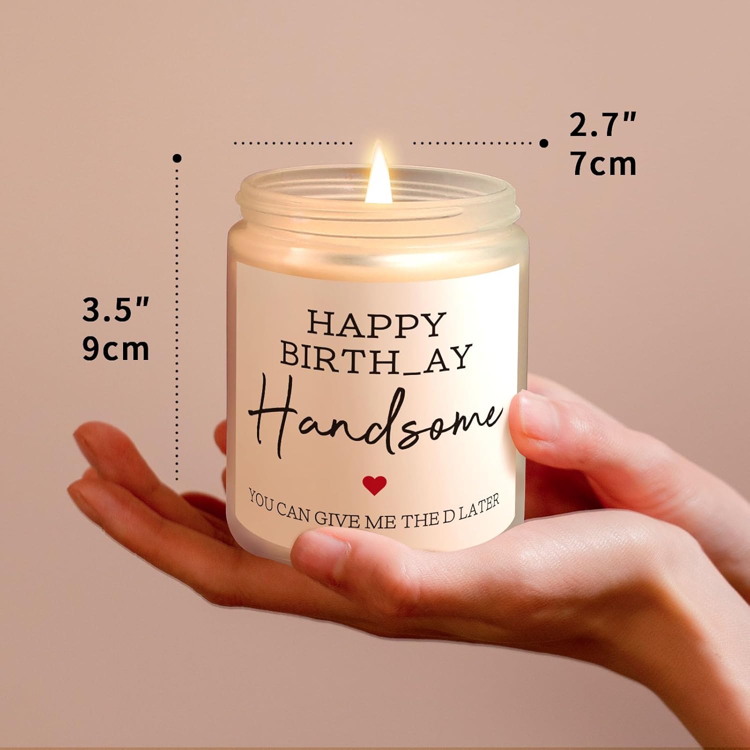 Aecthrills Boyfriend Birthday Gifts For Boyfriend, Husband Birthday Gifts For Men Him Birthdays Gift Ideas - 7 Oz Lavender Scented Candles (Happy Birthdays Handsome)