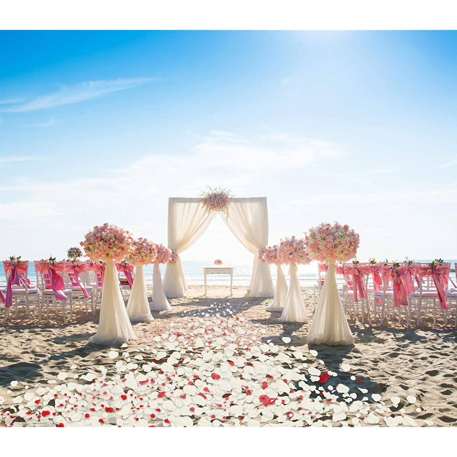 3000 Pcs Rose Petals Artificial Flowers For Valentine'S Wedding Decor Romantic Night Bridal Party Home Decorations, Ivory