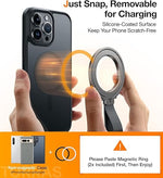 Upgrade Magnetic Phone Grip & Kickstand for iPhone 15/14/13/12, Samsung, Google