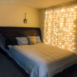 LED Curtain Window Fairy Lights 8 Modes Icicle String Lights for Wall Decor