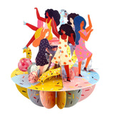 SANTORO Pirouette - 3D Pop Up Birthday Card - Girls Just Wanna Have Fun - Bridesmaid Proposal, Dancing Collectable Card - Birthday Gift, Celebration Card - For Her, For Best Friend, For Mom, For Sister, For Bride