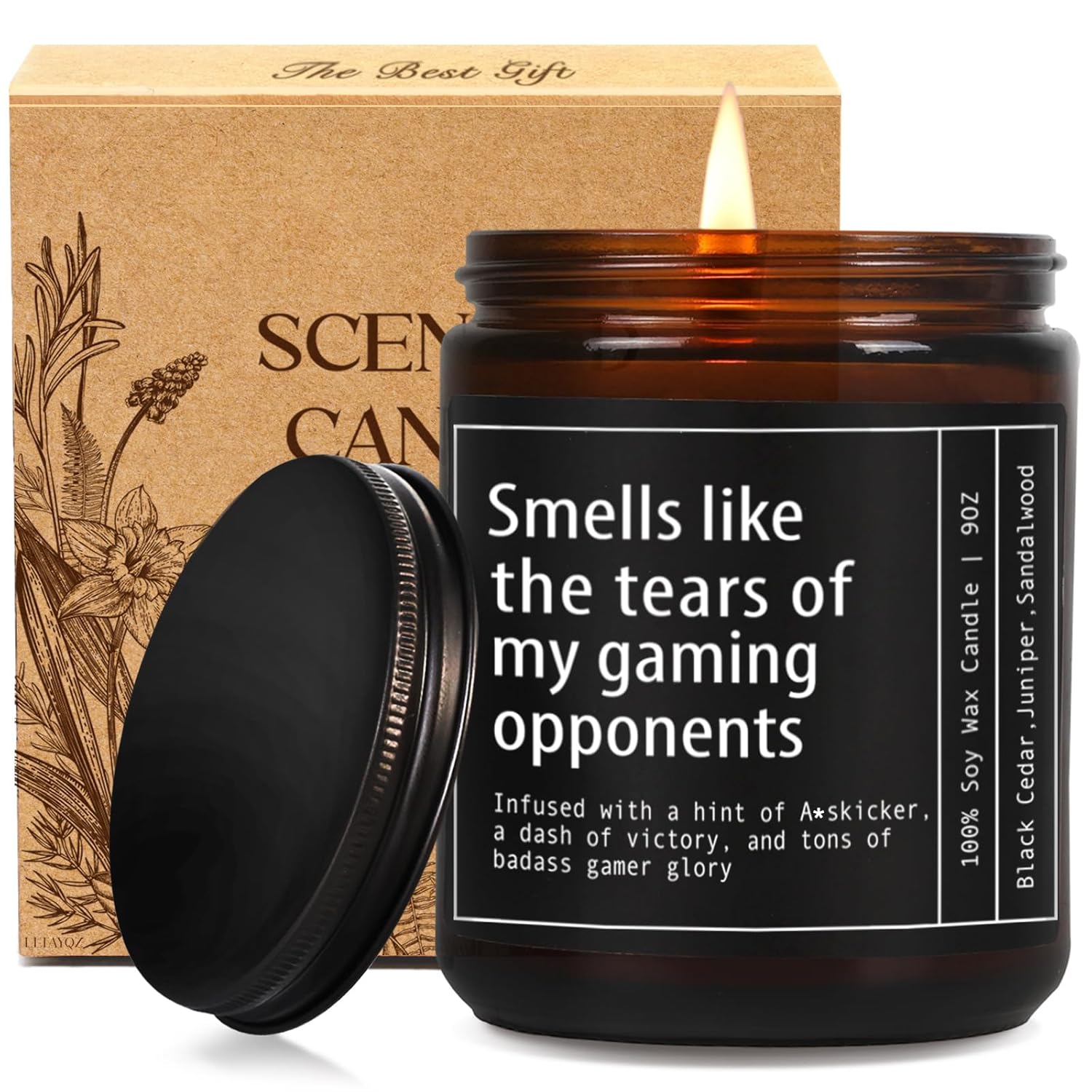Funny Gaming Gamer Candle Gifts For Men, Candle Smells Like The Tears Of My Gaming Opponents, Unique Birthday Christmas Gamer Candles Gift For Boyfriend/Brother/Husband/Dad/Teen Boys/Game Lover-100