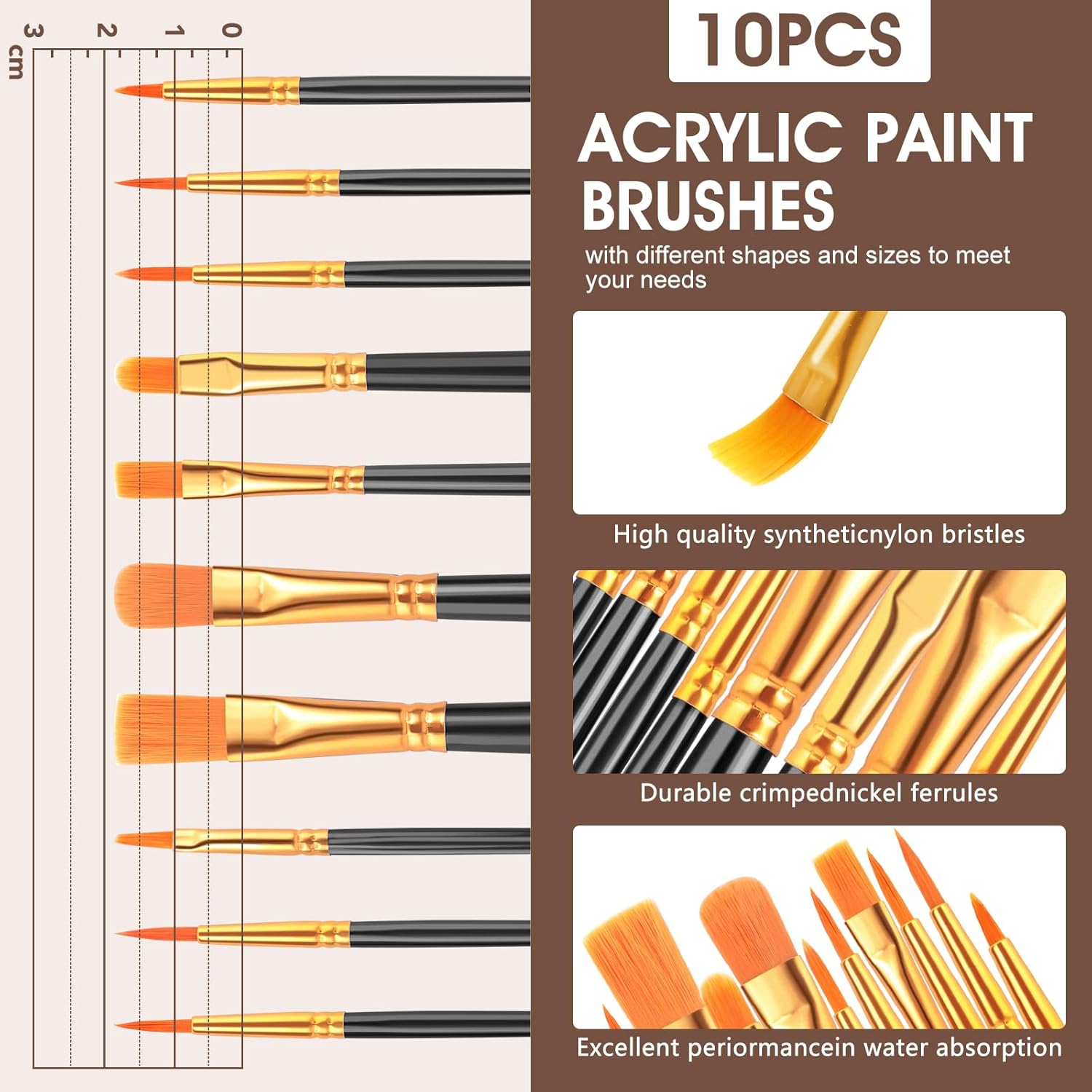 40Pcs Acrylic Paint Set, Art Painting Supplies Kit With 24 Paints, 2 Canvas Panels,10 Brushes, Table Metal Easel Etc, Premium Paint Set For Students, Artists And Beginner