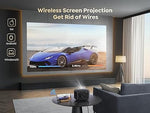 TR25 Mini Projector, 1080P, 15000L, WiFi Bluetooth 5.2, Electric Focus