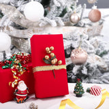 Kraft Red Wrapping Paper Roll - Mini Roll - 17 Inch X 33 Feet - Solid Color Red Christmas Wrapping Paper Perfect For Christmas, Birthday, Wedding, Baby Shower