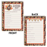 “I Am Grateful For” Gratitude Scavenger Hunt Thanksgiving Fill In Game Cards, Ten 5" X 7" Fill In The Blank Cards By Amandacreation