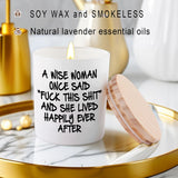 Birthday Candles Gifts For Women Funny Unique Sister Best Friend Her Wife Girlfriend Gifts For Valentines Day Mothers Day Christmas A Wise Woman Once Said F This Lavender Scented Soy Candle