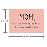 Decolove Sorry I Swear So Much Funny Mother'S Day Card, Mothers Day Card For Mom, Card For Mom