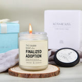Adoption Gifts For Girls, Boys, Adoptive Parents, New Family Beginnings Gift For Newly Adopted Mom Adoptive Dad, Adoption Day Gifts For Family, Lavender Scented Candle With Gift Box