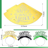 500 Pcs 2026 New Year Party Supplies for 100 Guests with Hats, Tiaras, and Necklaces