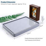Rolling Tray Mold For Resin With Sides - Large Silicone Mold For Epoxy Casting, Serving Board With Edge - Shiny Surface & Durable 10.43X7.4X0.98 In