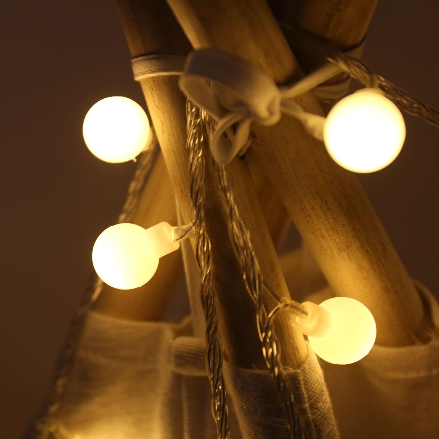 Globe Plug In String Lights, 10Ft 20 Led Warm White Globe Fairy Lights For Birthday Christmas Wedding Party Home Decorat