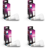 A21 Smart LED Bulb 4 Pack 100W Equivalent 1600LM Color Changing E26 Hue Compatible
